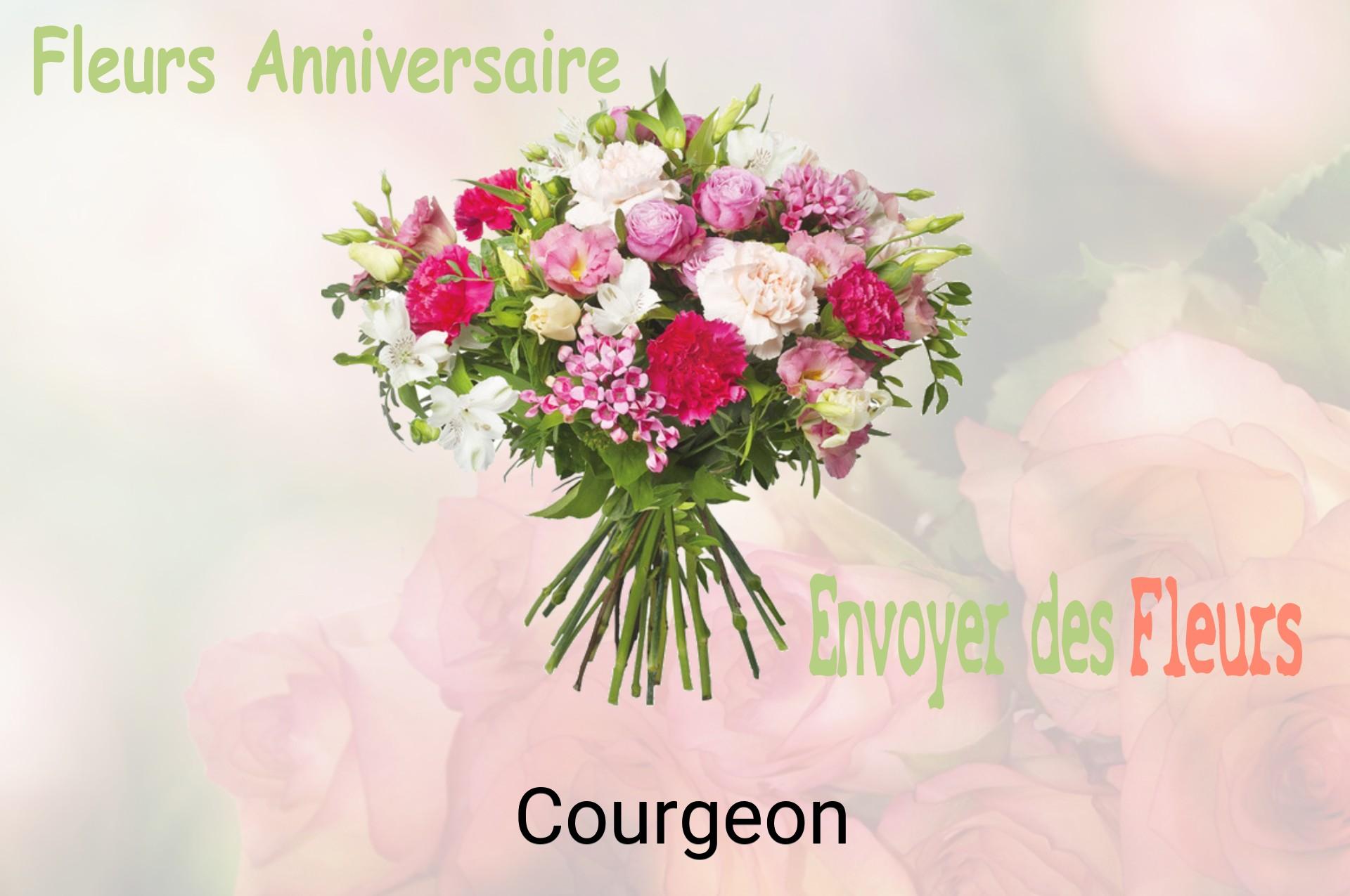 Bouquet de fleurs d’anniversaire livré à Courgeon